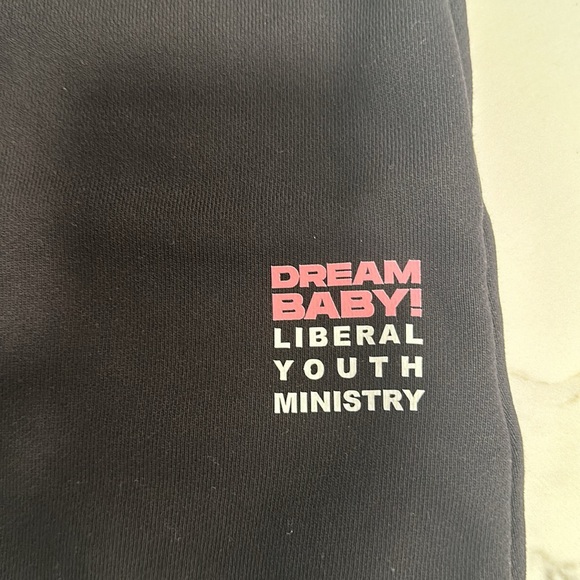 Liberal Youth Ministry - Dream Baby Graphic Sweat Shorts - Black XS SOLD OUT - Picture 3 of 7